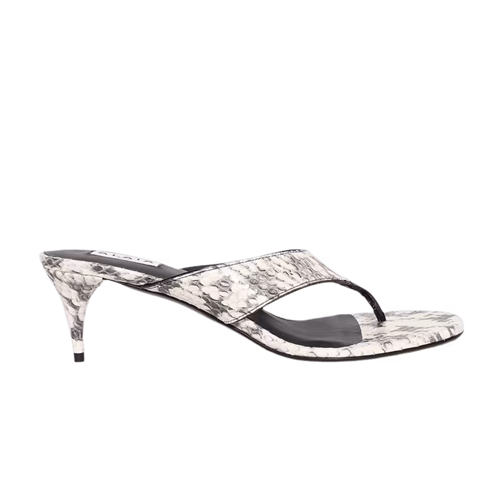 Alaïa Women's Thong Mule Blanc Boir
