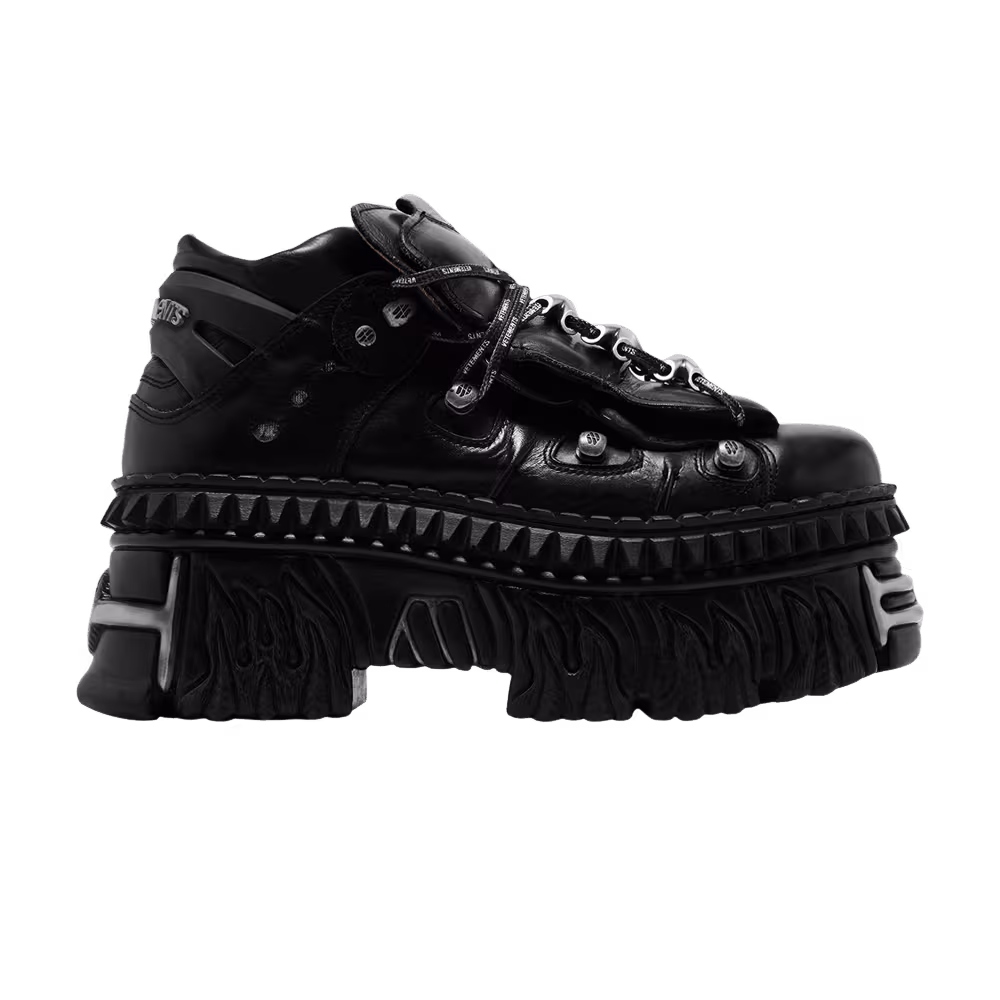 Vetements x New Rock Combat Boot Black