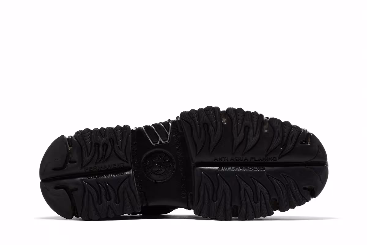 Vetements x New Rock Combat Boot Black, view 5