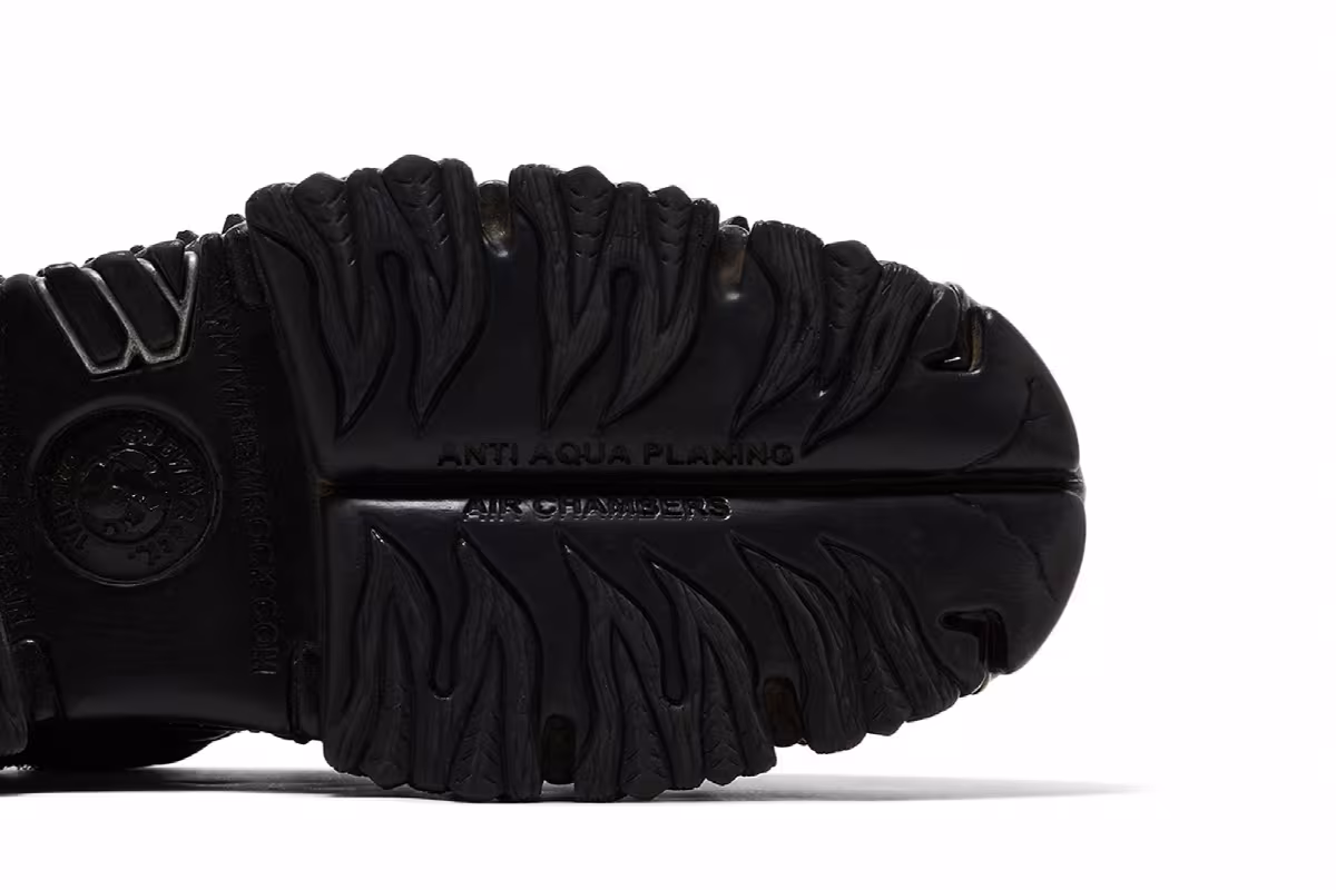 Vetements x New Rock Combat Boot Black, view 6