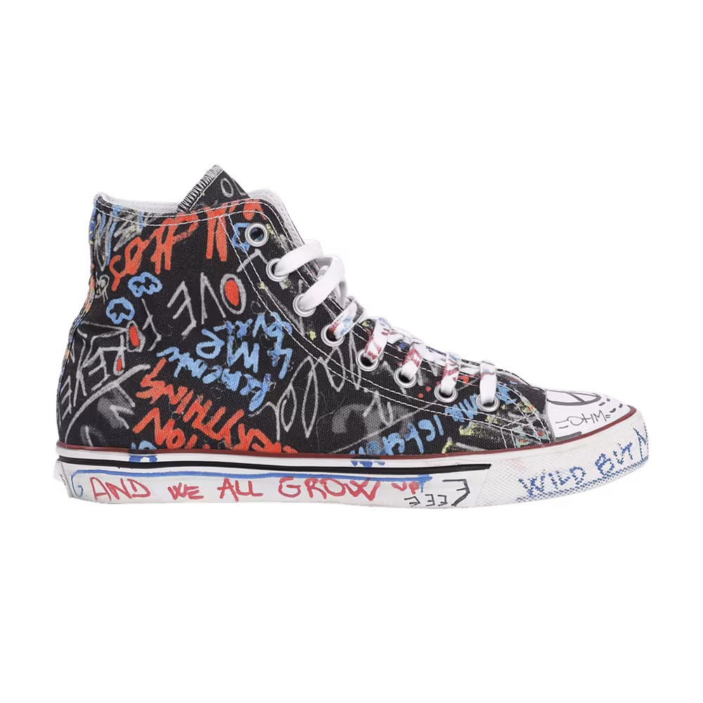 Vetements Graffiti Hi Top Black
