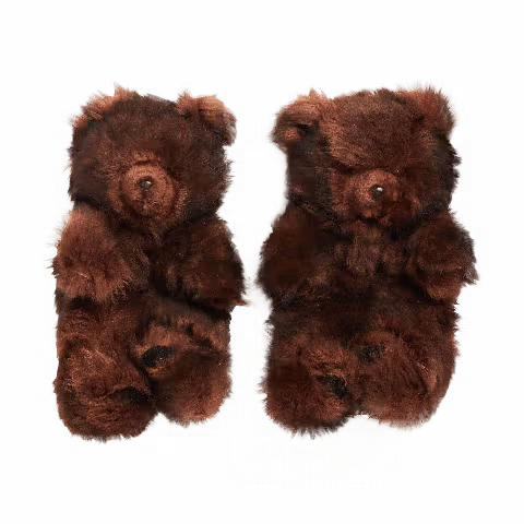 Vetements Fur Plush Shearling Slippers 'Hug Me Bear'