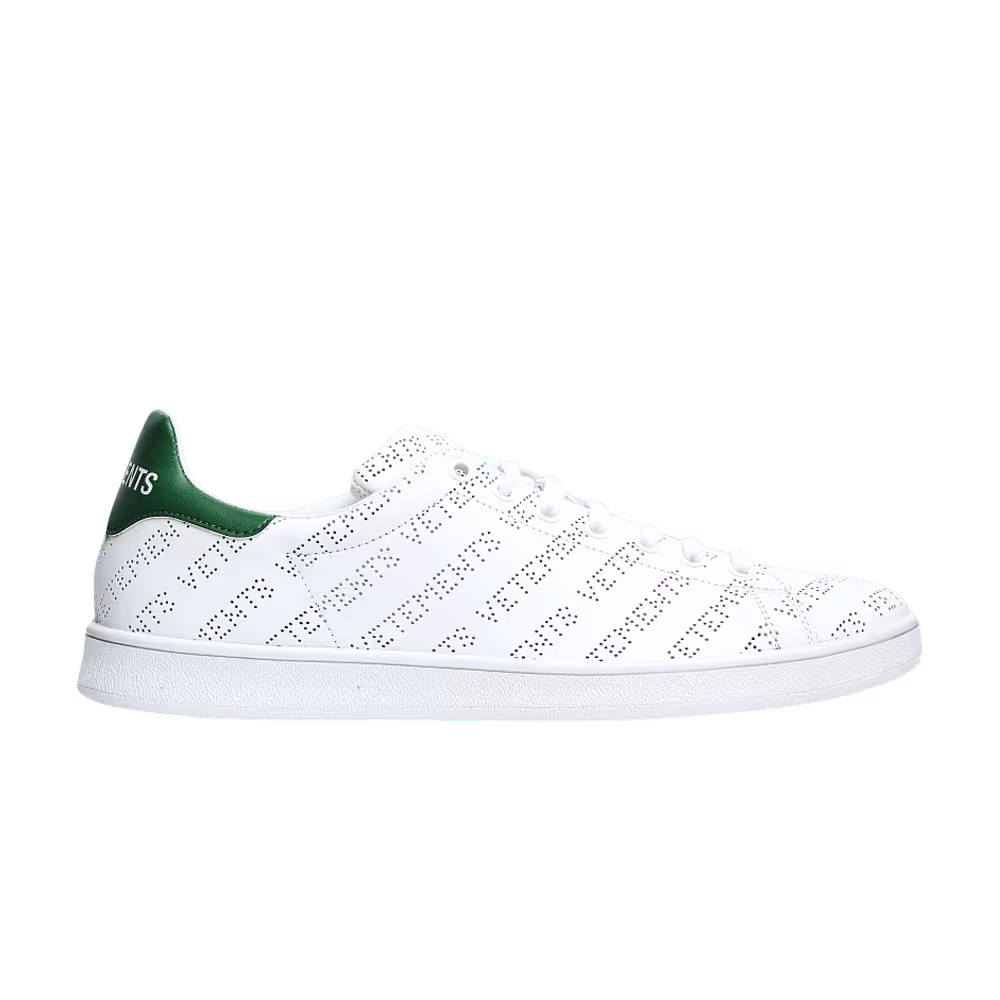 Vetements Perforated Logo Sneaker White Green