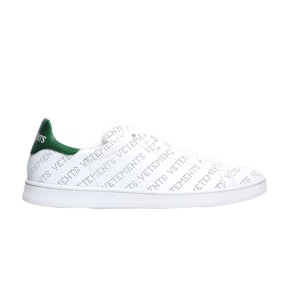 Vetements Perforated Logo Sneaker White Green