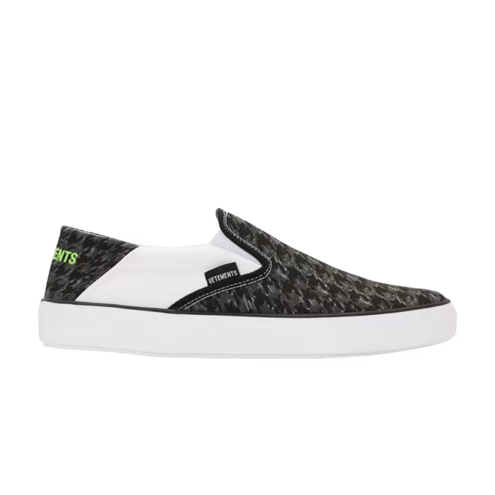 Vetements Babouche Sneaker Black Houndstooth