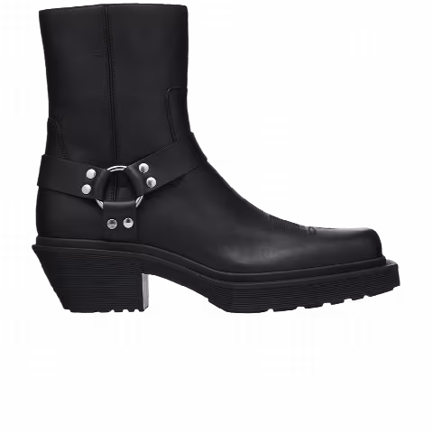 Vetements Neo Western Harness Ankle Boot 'Matte Black'