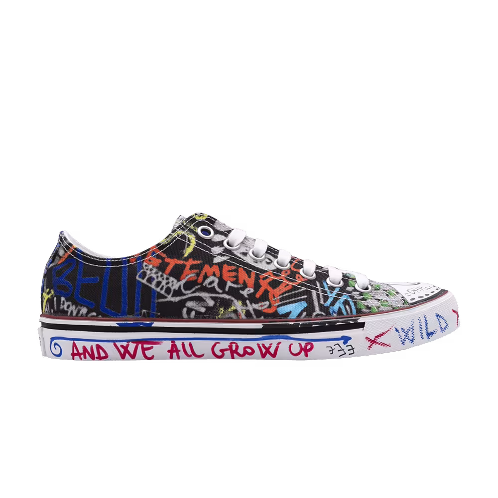 Vetements Canvas Low-Top Black Graffiti