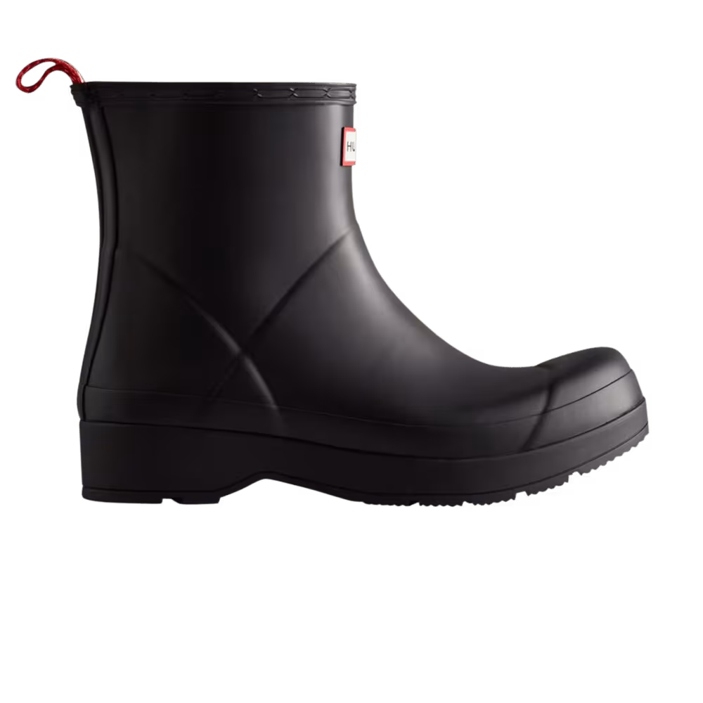 Hunter Play Short Rain Boot Black