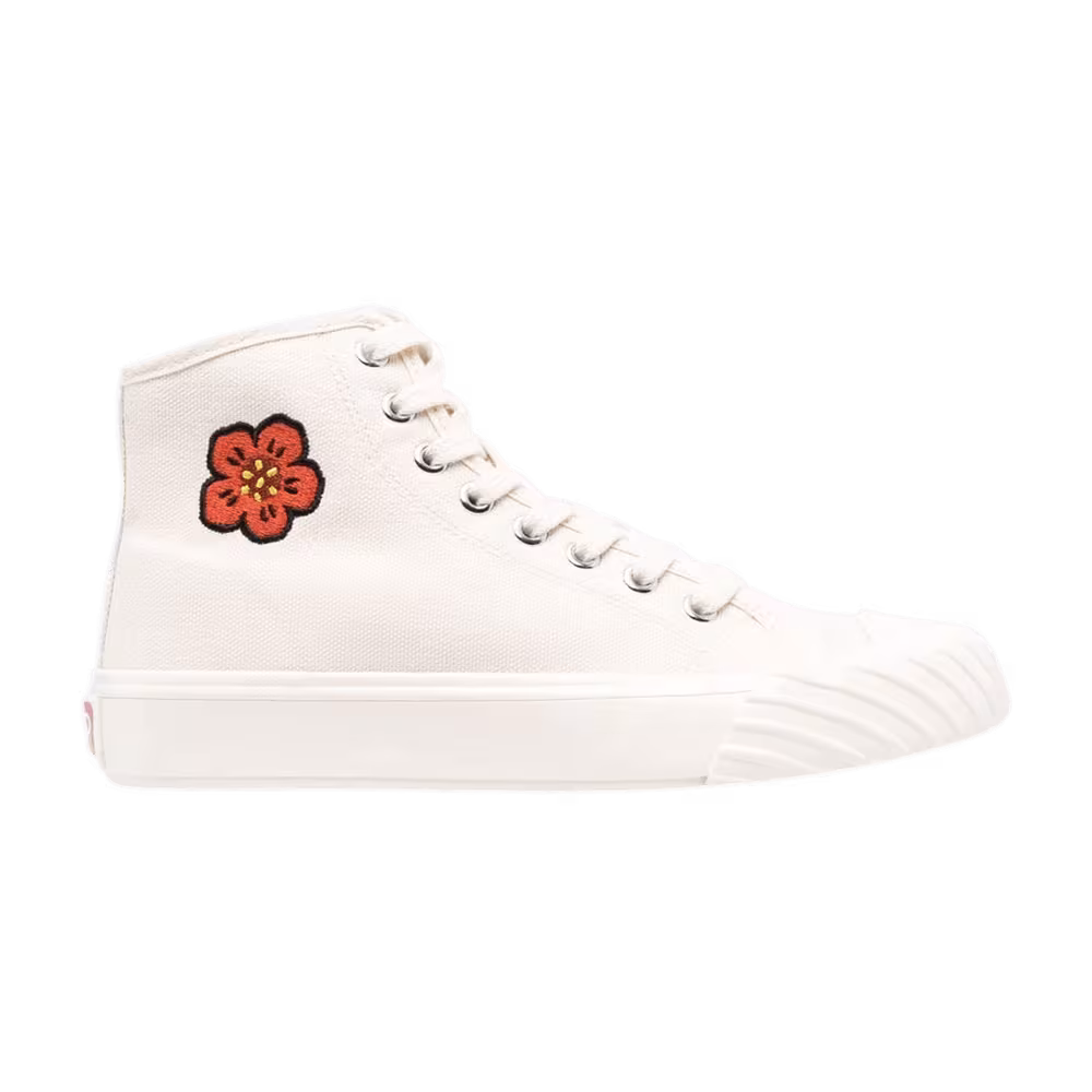 Kenzo School High Sneakers Cream