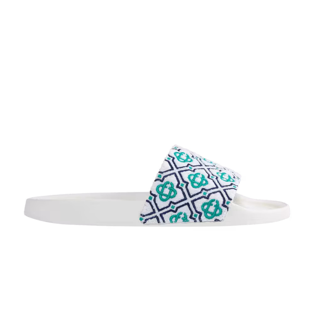 Casablanca Embroidered Terry Slide Monogram