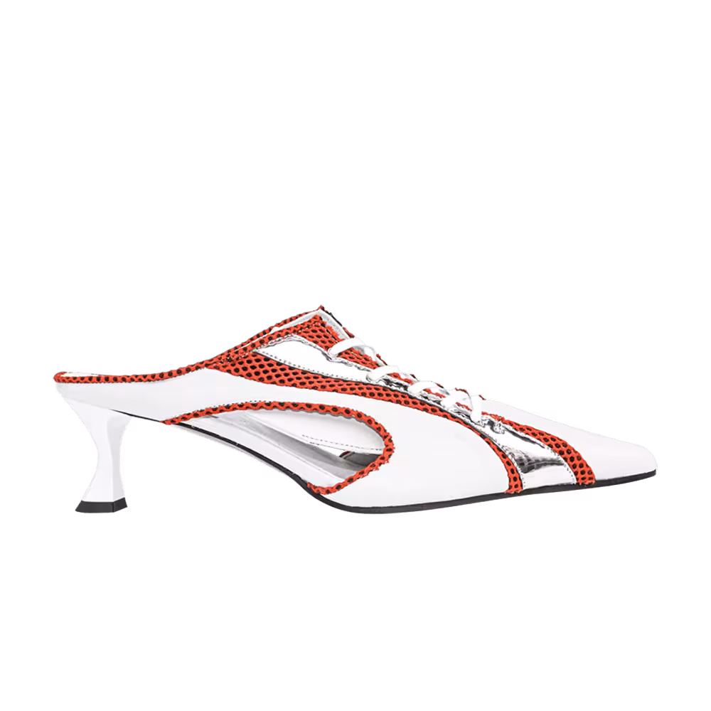 Ancuta Sarca Women's Moto' Mule White Red