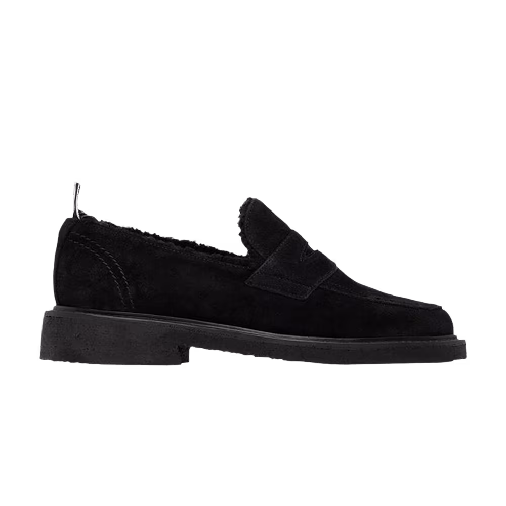 Thom Browne Penny Loafer Suede Black