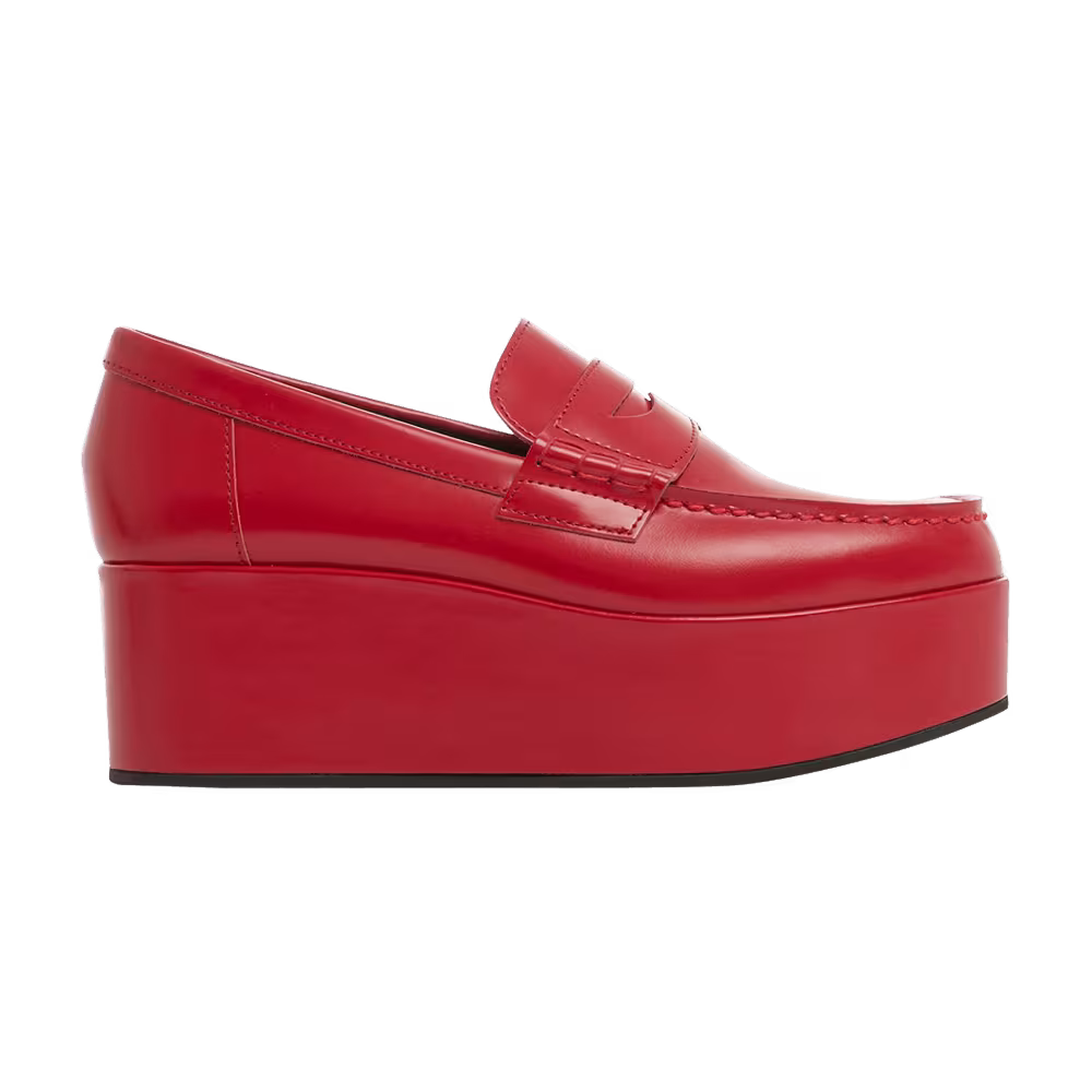 Comme des Garçons Girl Women's Platform Loafer Red