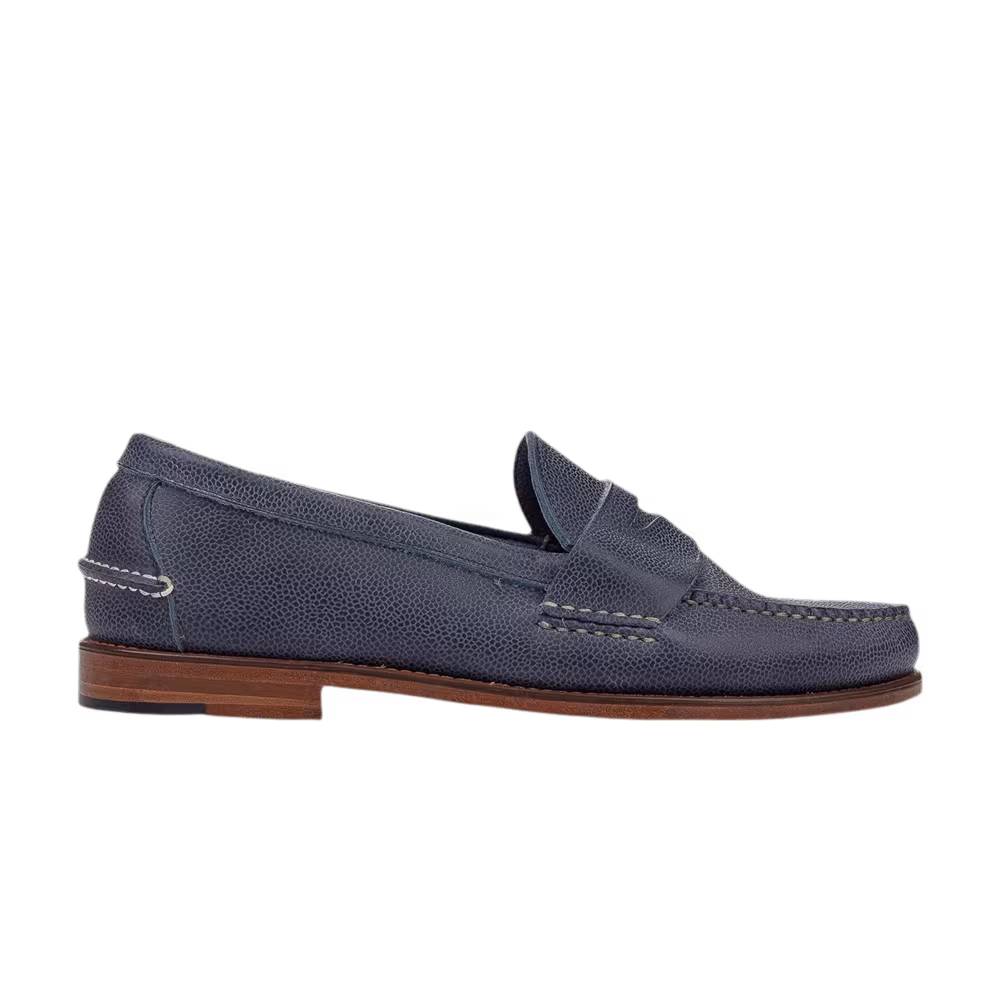 Polo by Ralph Lauren Eltham Smooth Oiled Pull Up Loafer Blue