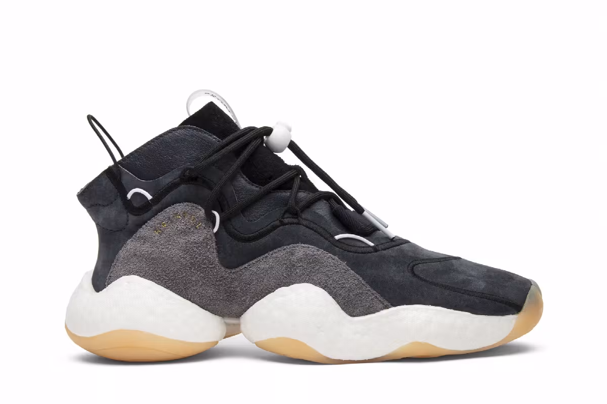 Bristol Studio x adidas Crazy BYW LVL 1 Black Grey, view 2