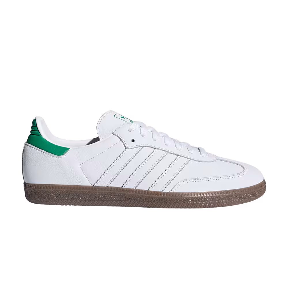 Adidas Samba Cloud White Green Gum