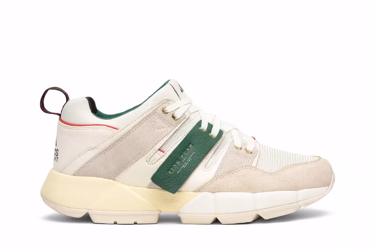 Pusha T x adidas EQT Cushion 2 King Push, view 2