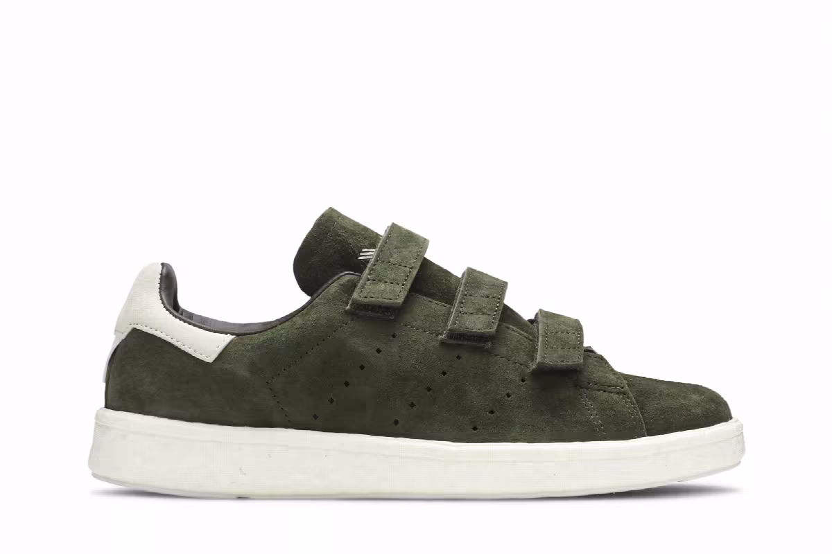 White Mountaineering x adidas Stan Smith CF Night Cargo, view 2