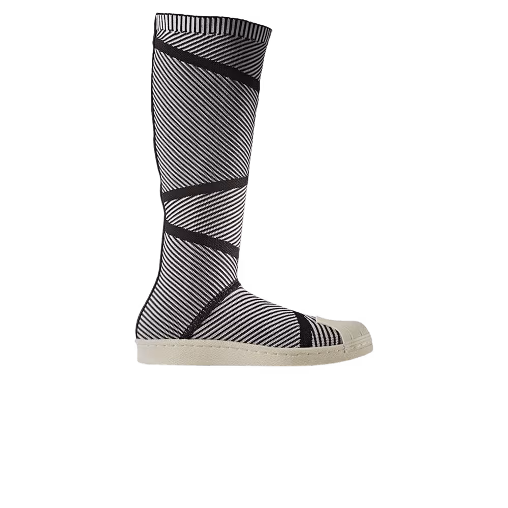 Adidas Women's Superstar 80s Primeknit High Boot Black White