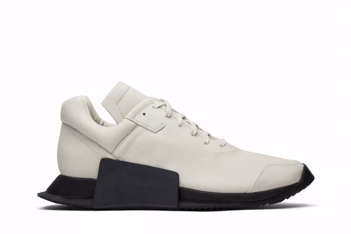 Rick Owens x adidas Level Runner Low 2 Milk Black, view 2