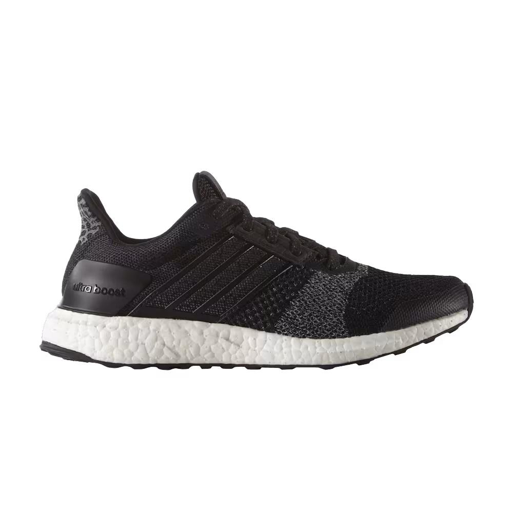 Adidas Women's UltraBoost ST Glow Black Silver Metallic