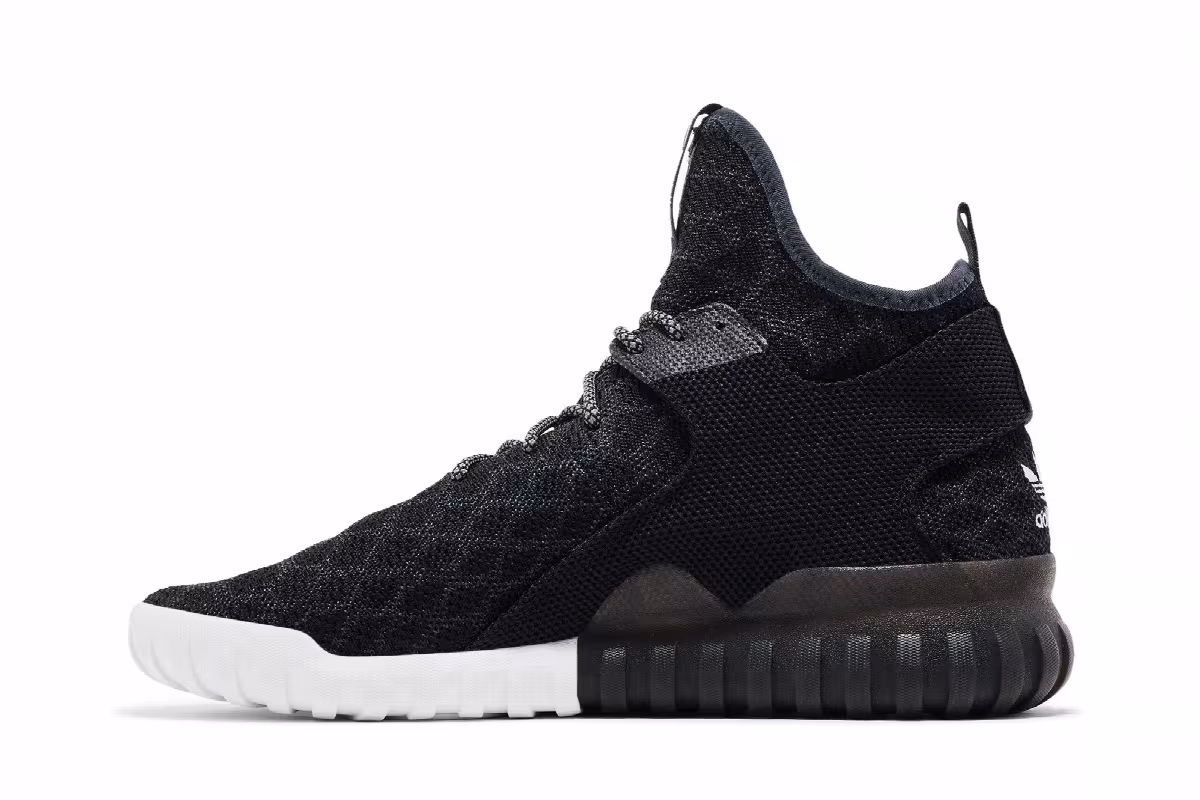 Adidas Tubular X Primeknit Core Black Carbon, view 4