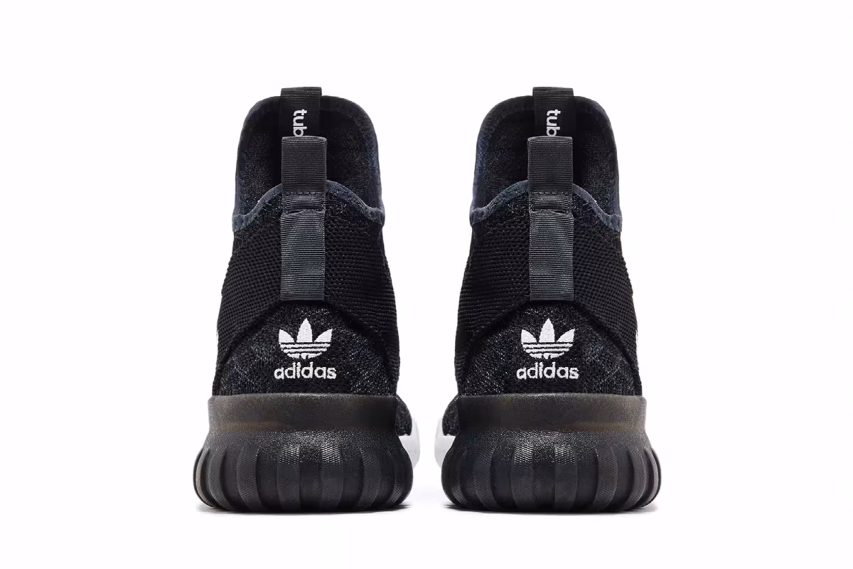 Adidas Tubular X Primeknit Core Black Carbon, view 7