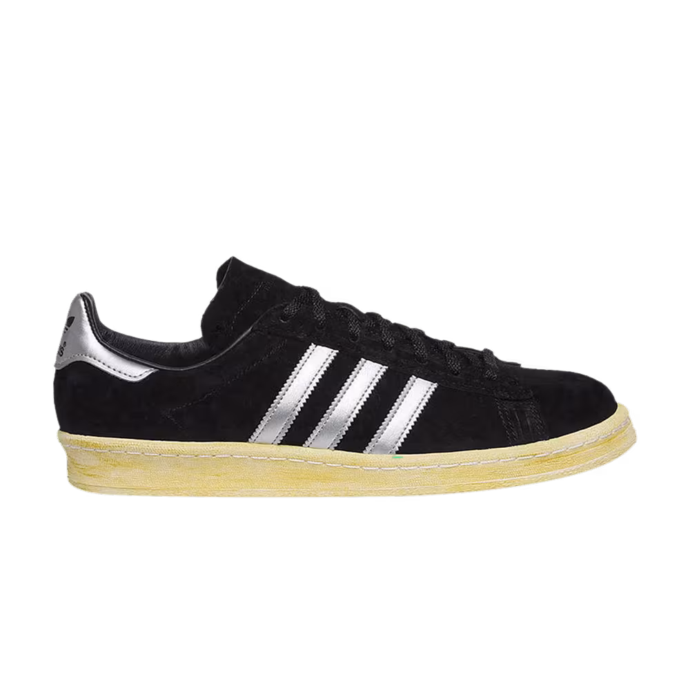 mita x adidas Campus 80s Black Metallic Silver