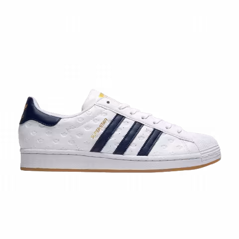 Adidas Superstar 'Allover Debossed Trefoils - Navy Gum'