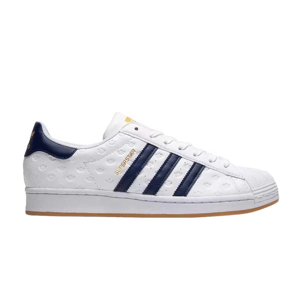 Adidas Superstar Allover Debossed Trefoils - Navy Gum
