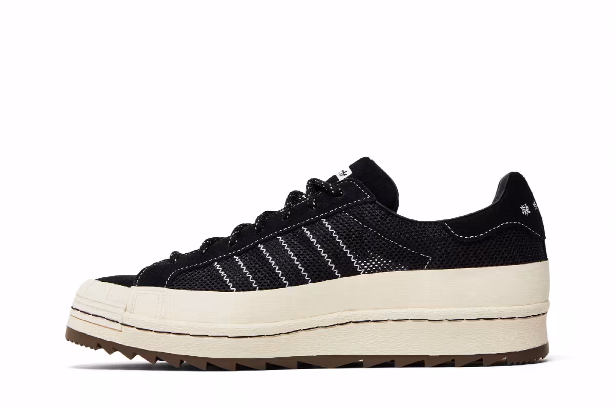 CLOT x Neighborhood x adidas Superstar Carbon, view 4
