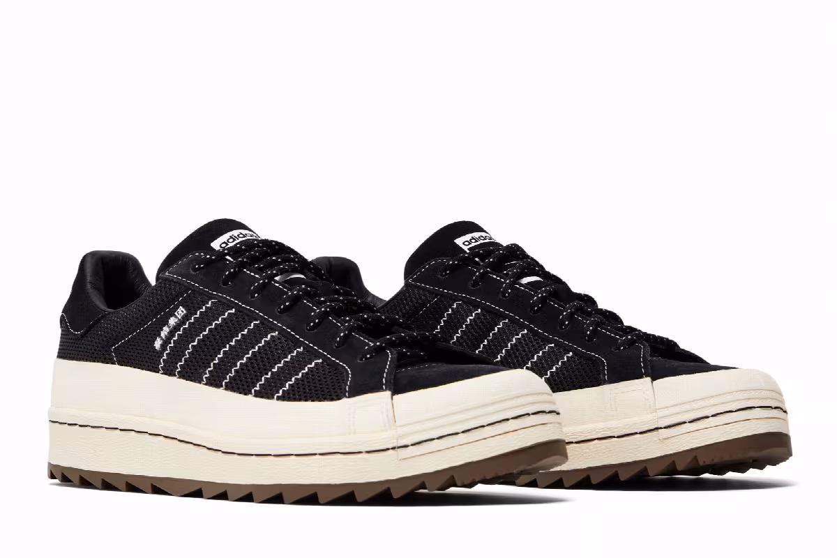 CLOT x Neighborhood x adidas Superstar Carbon, view 9