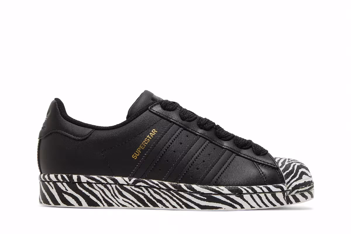Adidas Women's Superstar Zebra Print, view 2