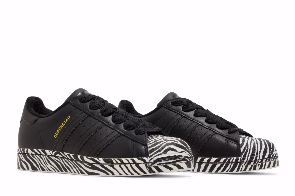Adidas Women's Superstar Zebra Print, view 9