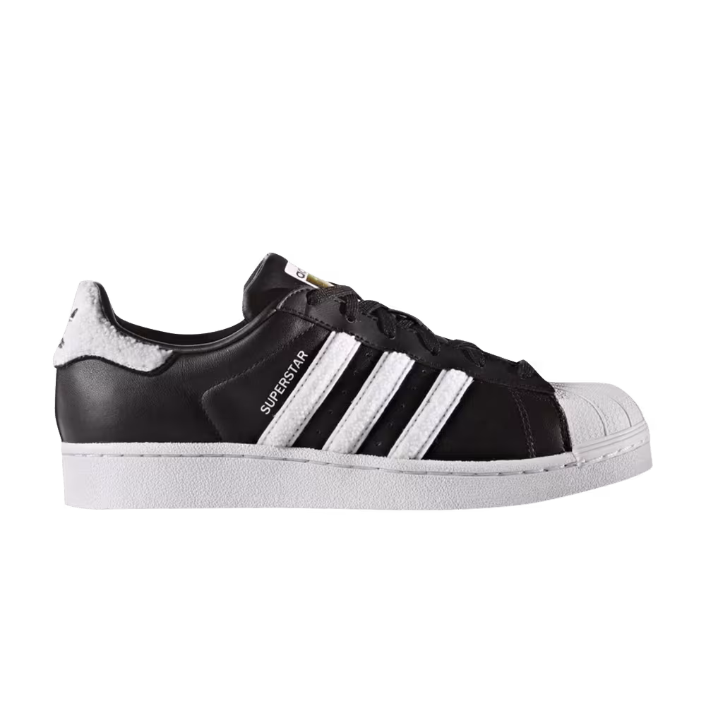 Adidas Women's Superstar Black White Chenille