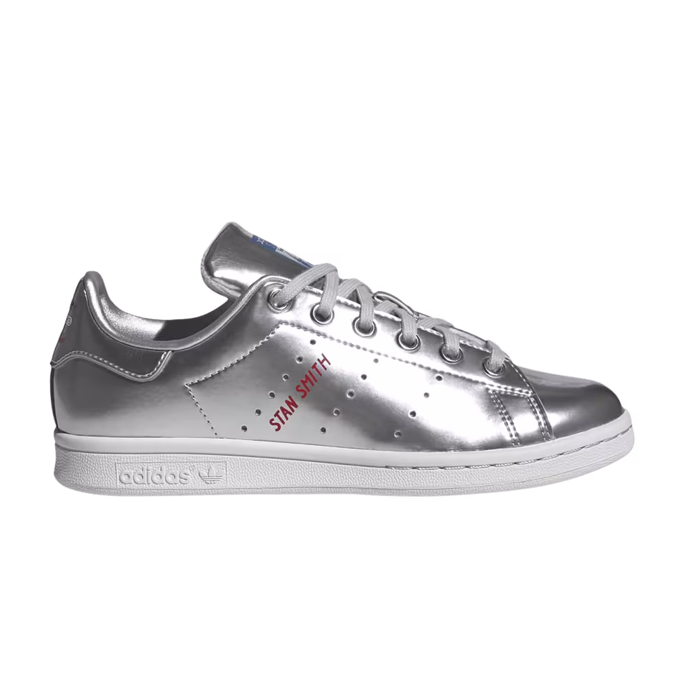 Adidas Stan Smith J Silver Metallic