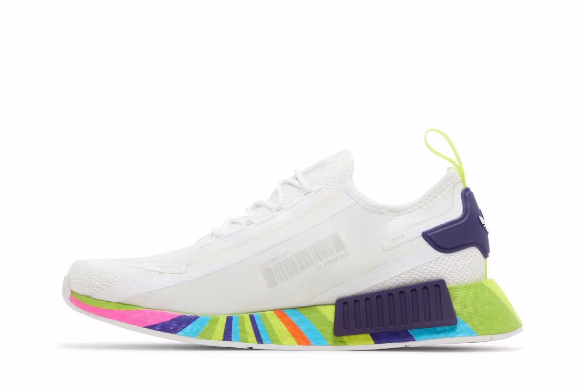 NASA x adidas NMD_R1 Spectoo White Multi-Color, view 4