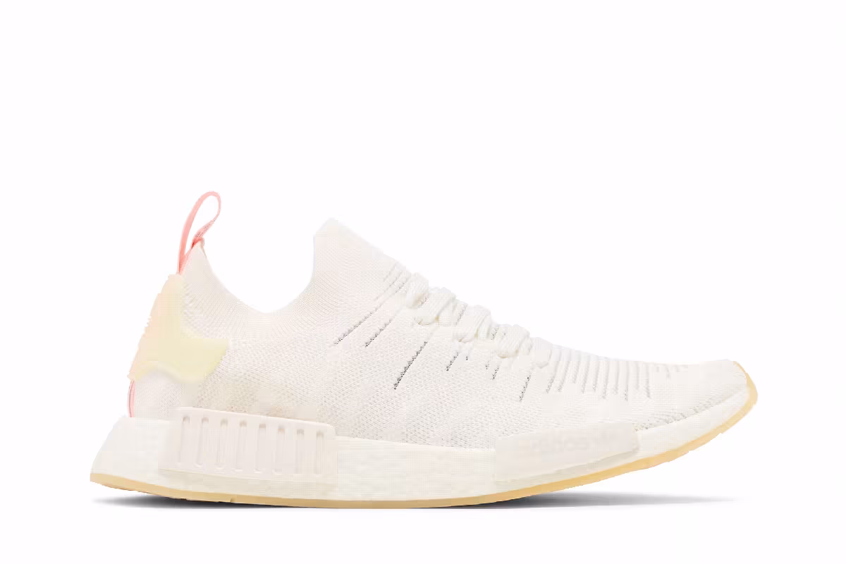 Adidas Women's NMD_R1 STLT Primeknit White Clear Orange, view 2