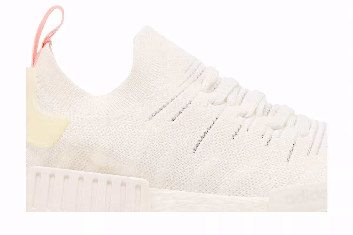 Adidas Women's NMD_R1 STLT Primeknit White Clear Orange, view 3