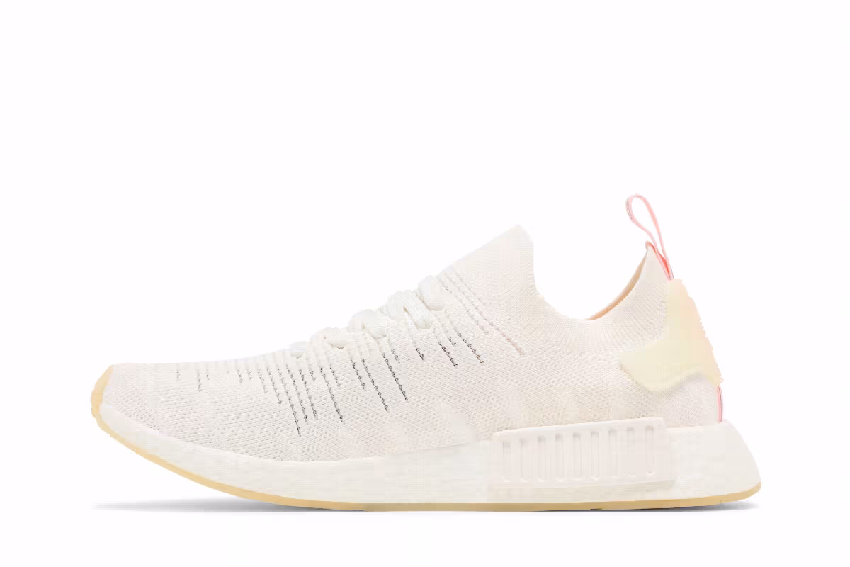 Adidas Women's NMD_R1 STLT Primeknit White Clear Orange, view 4