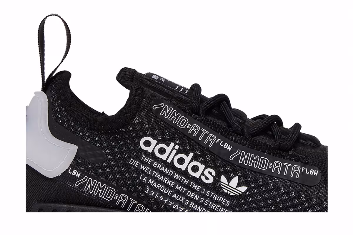 Adidas NMD_R1 Spectoo J Black White, view 3