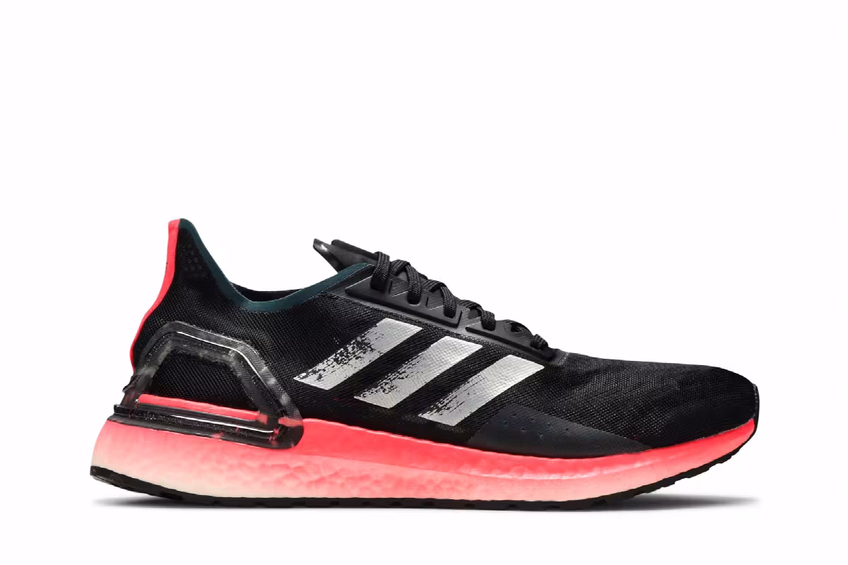 Adidas Women's UltraBoost PB Black Signal Pink, view 2