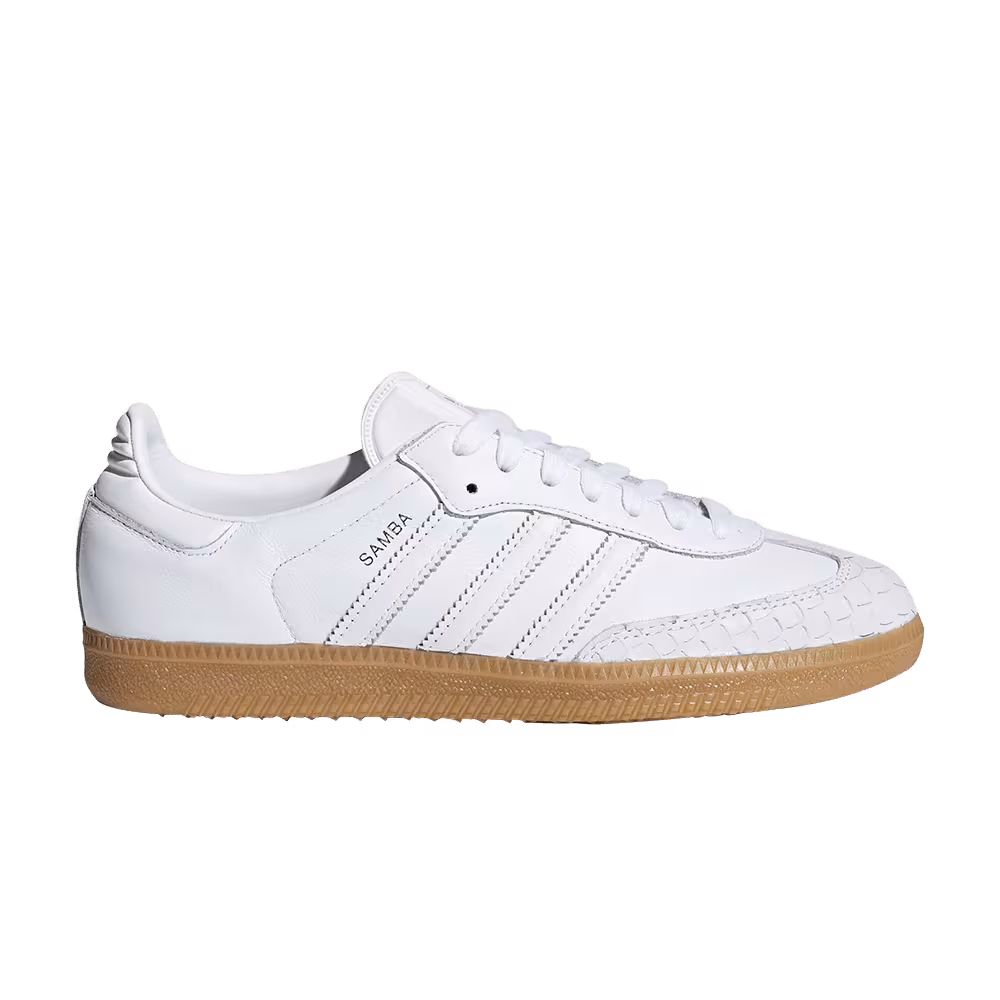 Adidas Women's Samba White Gum Reptile