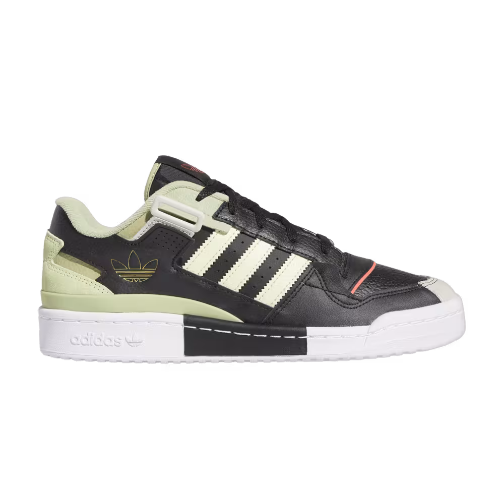 Adidas Forum Exhibit Low Black Almost Lime