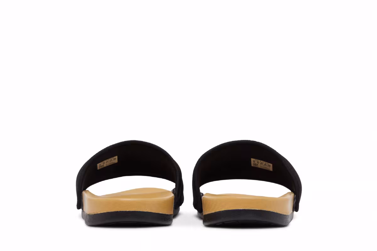 Adidas Adilette Comfort Slides Black Golden Beige, view 7