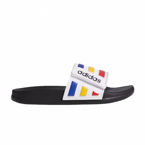 Adidas Adilette Comfort Adjustable Slides K 'Black Royal Scarlet'