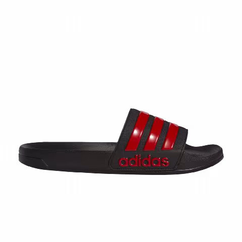 Adidas Adilette Cloudfoam 'Black Scarlet'