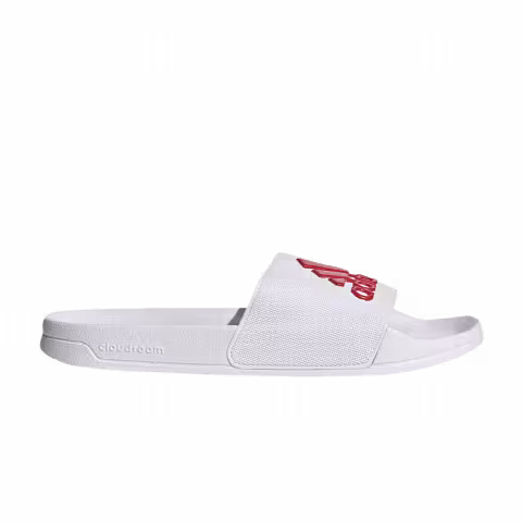 Adidas Adilette Shower Slides 'White Active Red'