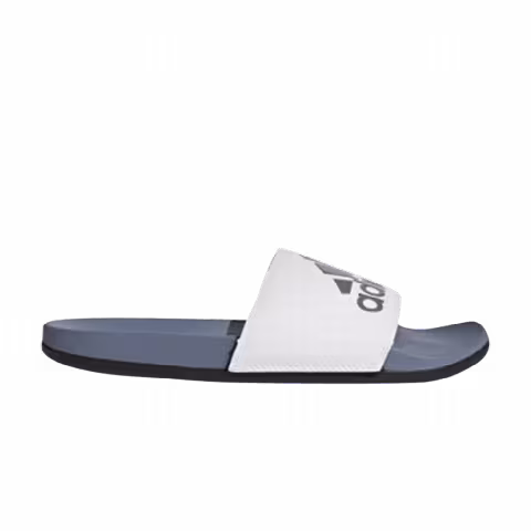 Adidas Adilette CloudFoam Plus Logo Slides 'Steel Cloud White'