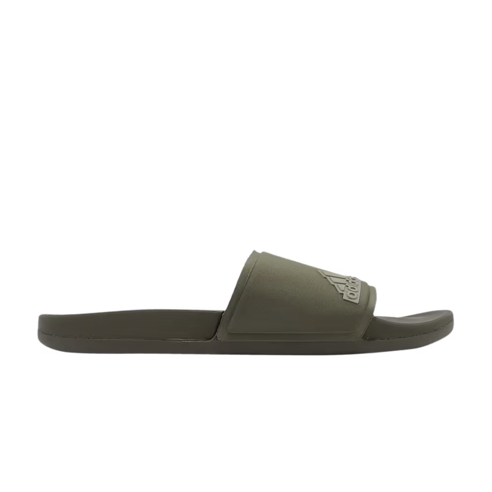 Adidas Adilette Comfort Elevated Slide Dark Green